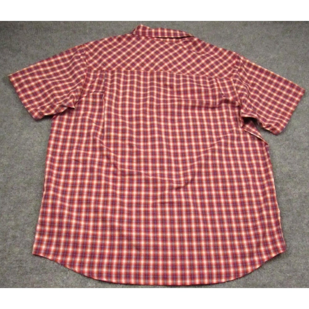 Outdoor Research Shirt Mens Extra Large XL Seapine Cranberry Plaid Short Sleeve‎ - Picture 4 of 16